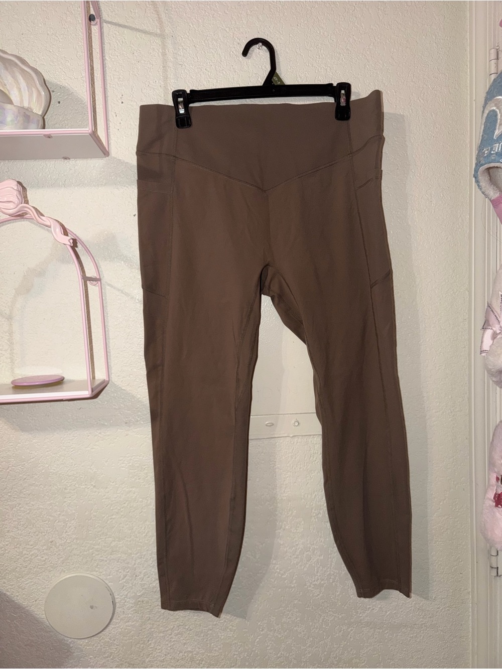 HALARA Brown High-Waist Leggings